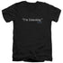 FRASIER/IM LISTENING - S/S ADULT V-NECK 30/1 - BLACK