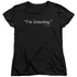 FRASIER/IM LISTENING - S/S WOMENS TEE - BLACK