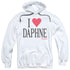 FRASIER/I HEART DAPHNE - ADULT PULLOVER HOODIE - WHITE