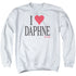 FRASIER/I HEART DAPHNE - ADULT CREWNECK SWEATSHIRT - WHITE