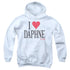 FRASIER/I HEART DAPHNE - YOUTH PULLOVER HOODIE - WHITE