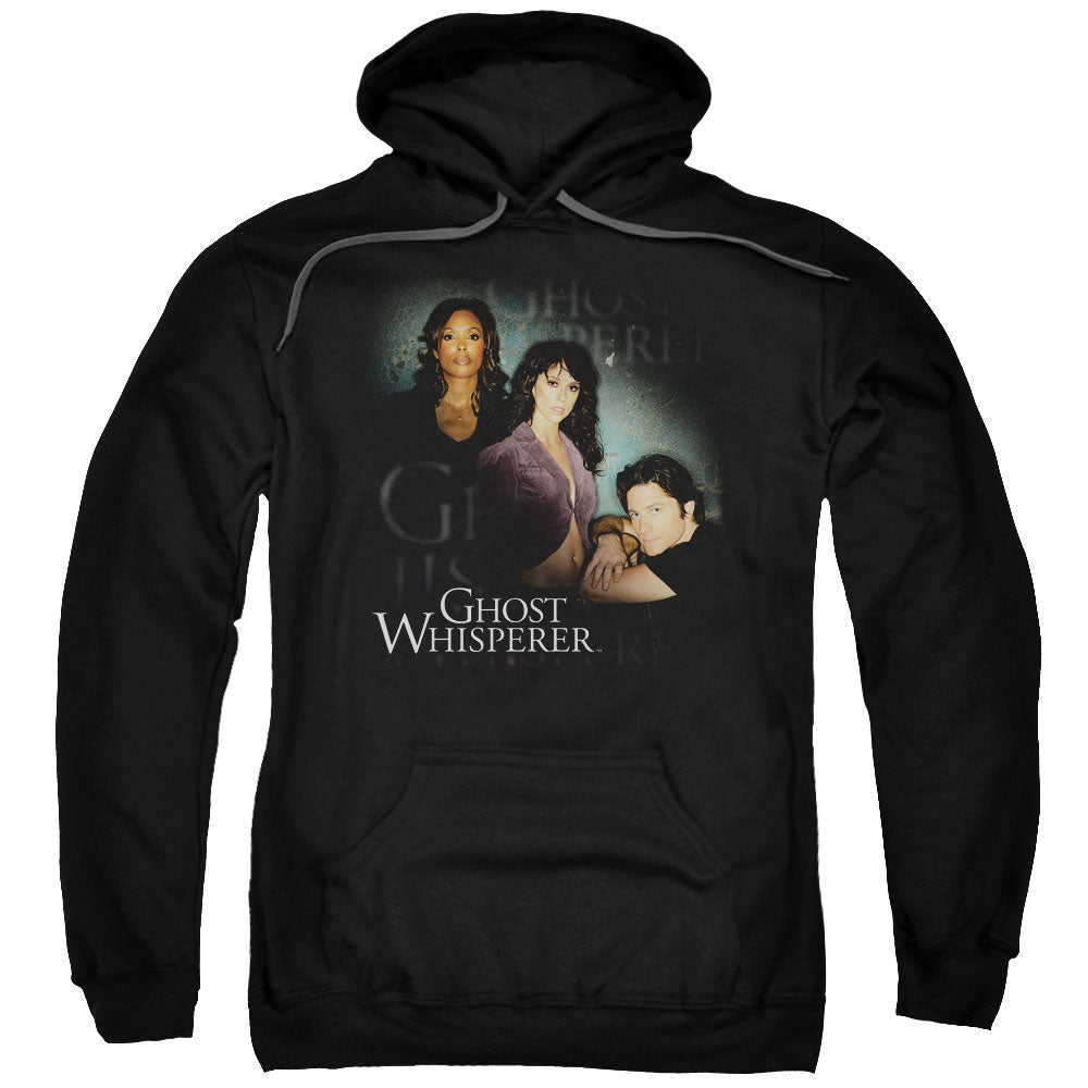 GHOST WHISPERER/DIAGONAL CAST - ADULT PULLOVER HOODIE - BLACK