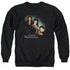 GHOST WHISPERER/DIAGONAL CAST - ADULT CREWNECK SWEATSHIRT - BLACK