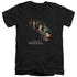 GHOST WHISPERER/DIAGONAL CAST - S/S ADULT V-NECK 30/1 - BLACK