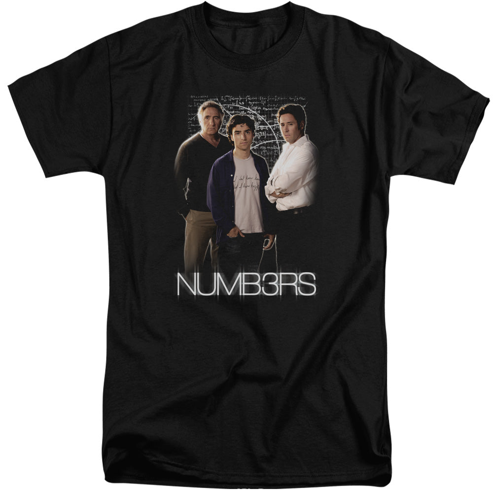NUMBERS/EQUATIONS - S/S ADULT TALL 18/1 - BLACK