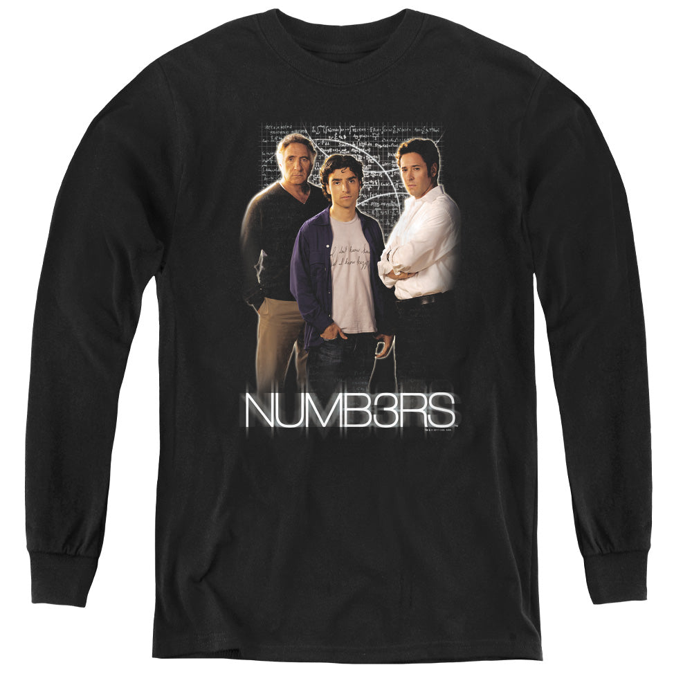 NUMBERS/EQUATIONS - YOUTH LONG SLEEVE TEE - BLACK