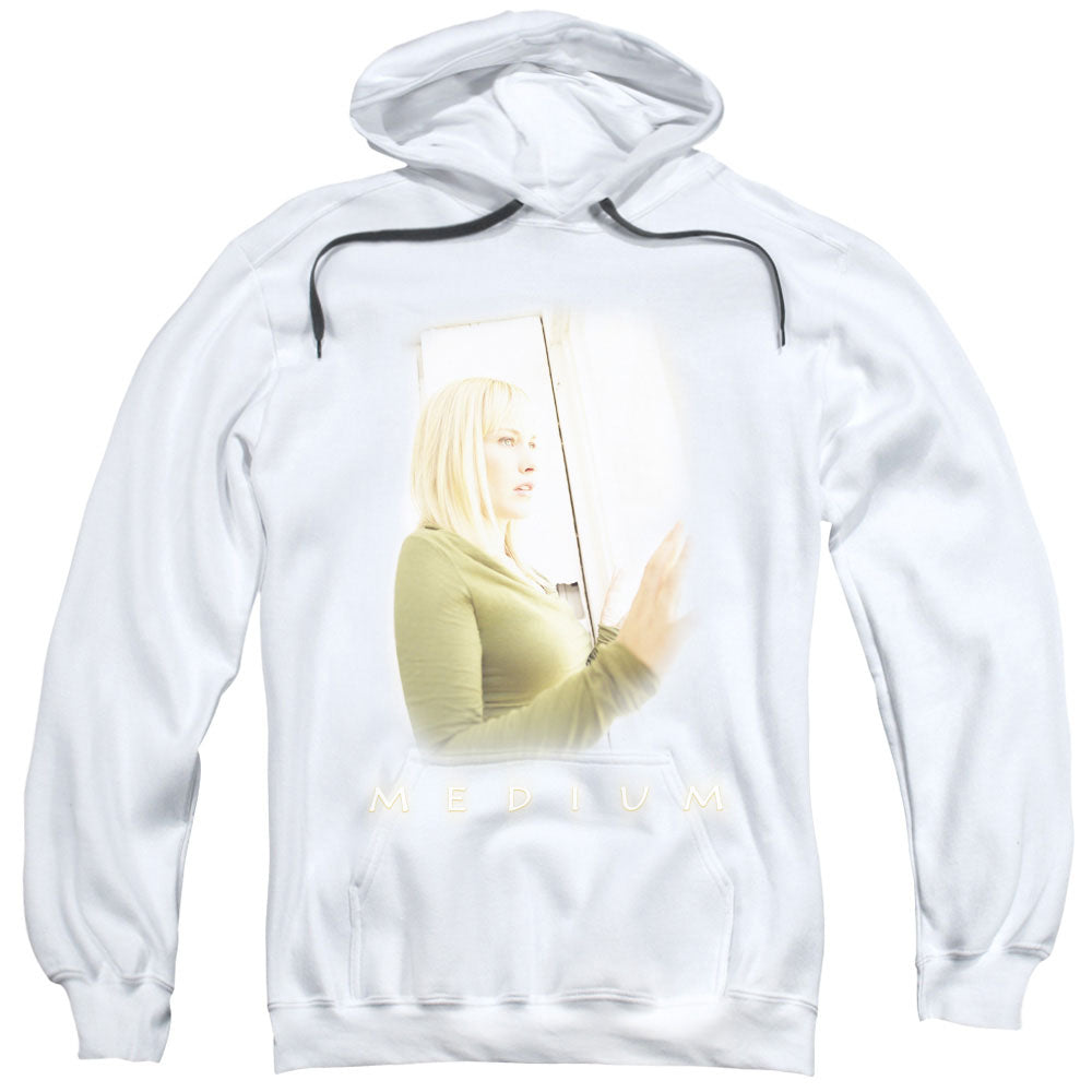 MEDIUM/WHITE LIGHT - ADULT PULLOVER HOODIE - WHITE