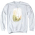 MEDIUM/WHITE LIGHT - ADULT CREWNECK SWEATSHIRT - WHITE