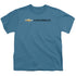 CHEVROLET/CHEVY BOWTIE WIDE FRONT - S/S YOUTH 18/1 - SLATE