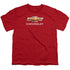 CHEVROLET/CHEVY BOWTIE STACKED - S/S YOUTH 18/1 - RED