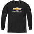 CHEVROLET/CHEVY BOWTIE STACKED - YOUTH LONG SLEEVE TEE - BLACK