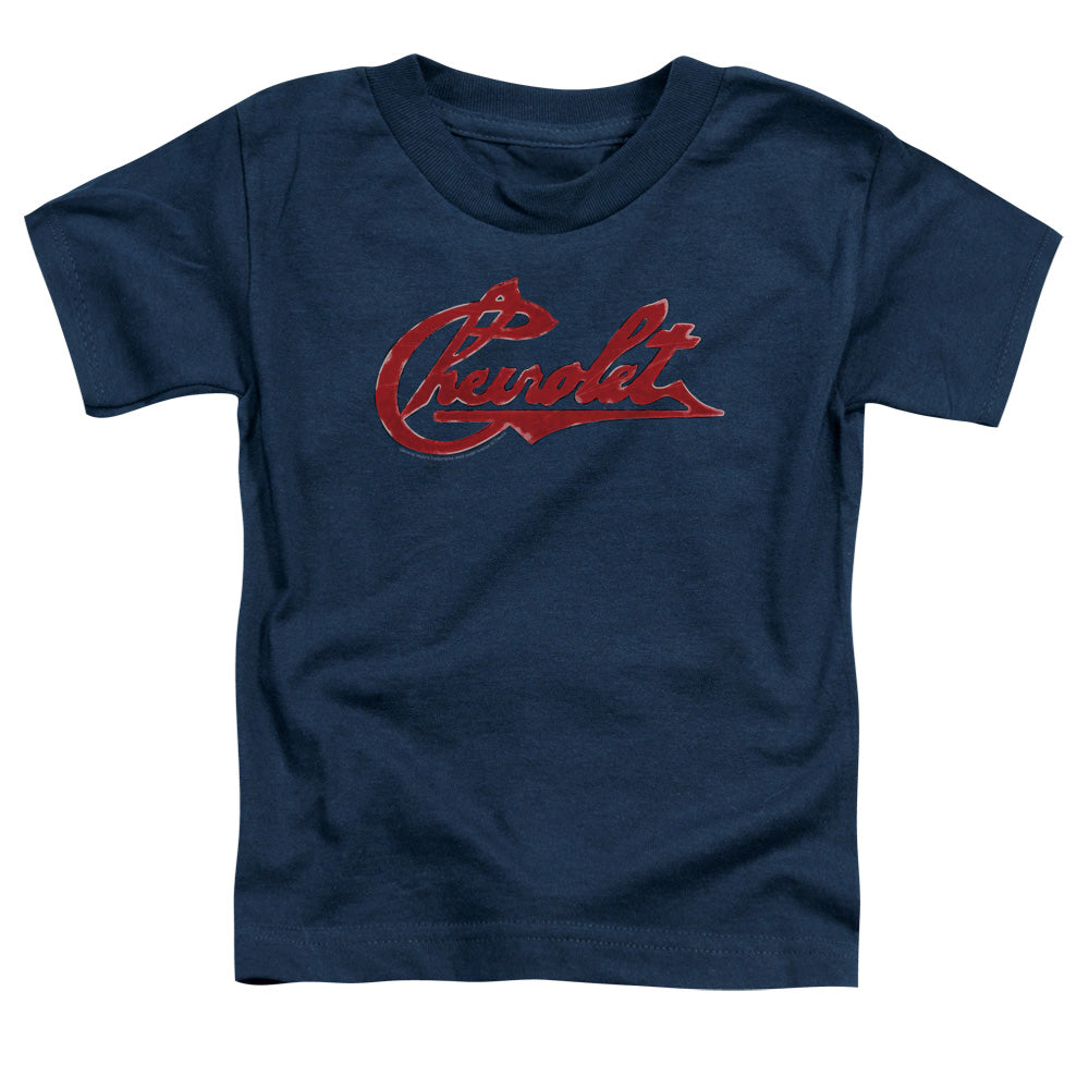 CHEVROLET/CHEVROLET SCRIPT DISTRESSED - S/S TODDLER TEE - NAVY
