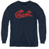 CHEVROLET/CHEVROLET SCRIPT DISTRESSED - YOUTH LONG SLEEVE TEE - NAVY