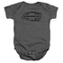 CHEVROLET/BOWTIE BURNOUT - INFANT SNAPSUIT - CHARCOAL
