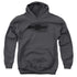 CHEVROLET/BOWTIE BURNOUT - YOUTH PULLOVER HOODIE - CHARCOAL