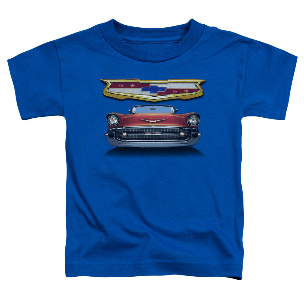 CHEVROLET/1957 BEL AIR GRILLE - S/S TODDLER TEE - ROYAL BLUE