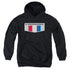 CHEVROLET/CHROME EMBLEM - YOUTH PULLOVER HOODIE - BLACK