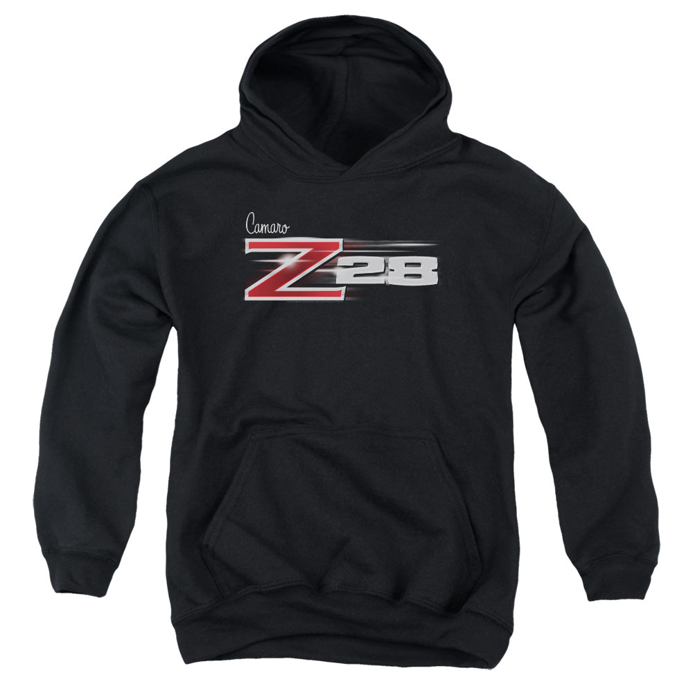 CHEVROLET/Z28 LOGO - YOUTH PULLOVER HOODIE - BLACK