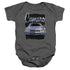 CHEVROLET/YELLOW CAMARO - INFANT SNAPSUIT - CHARCOAL