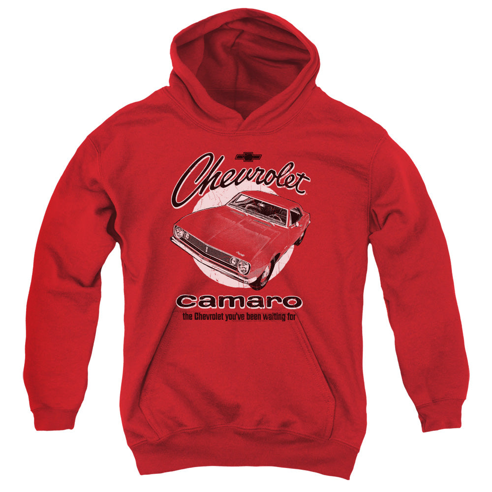 CHEVROLET/RETRO CAMARO - YOUTH PULLOVER HOODIE - RED