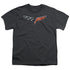 CHEVROLET/THE VETTE MEDALLION - S/S YOUTH 18/1 - CHARCOAL