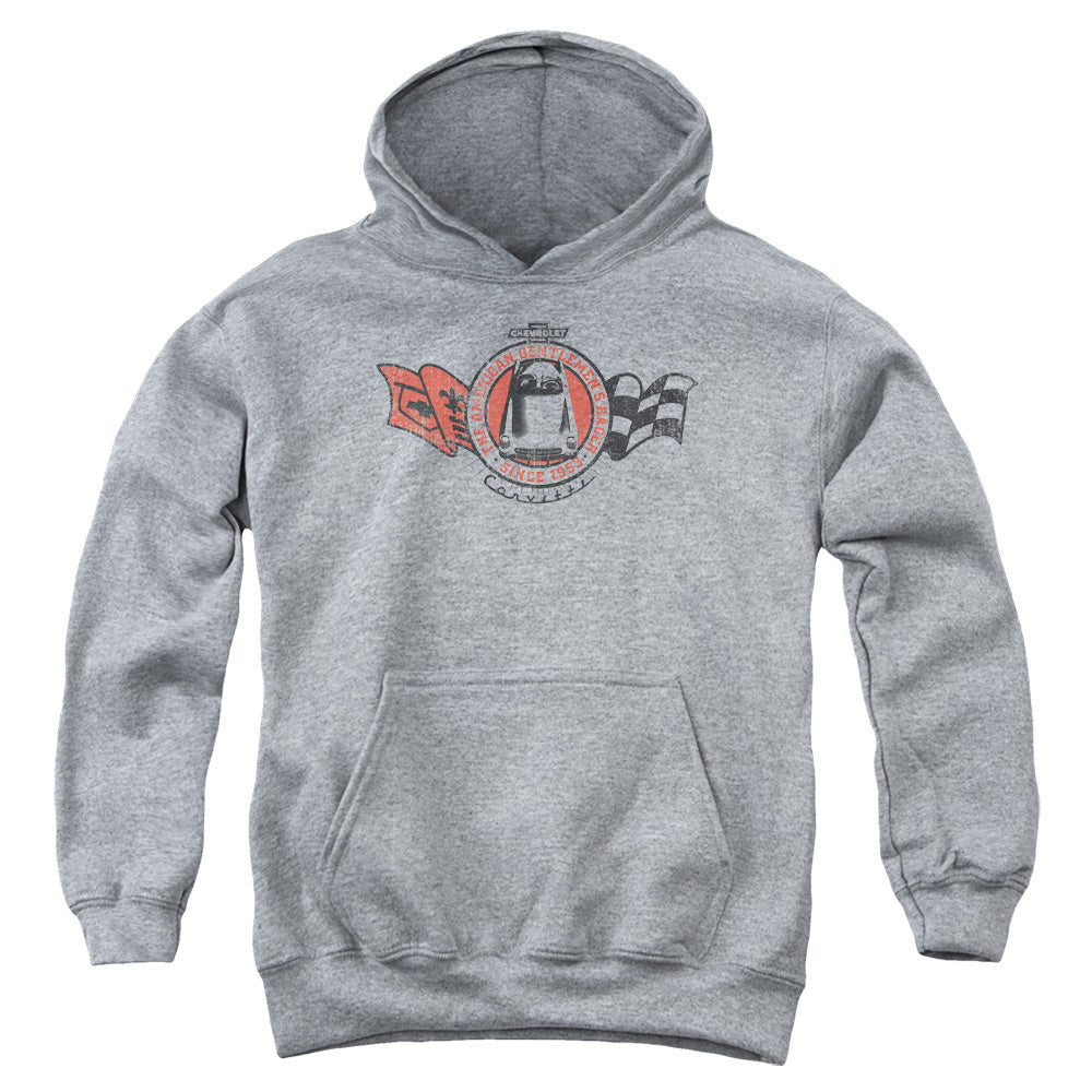 CHEVROLET/GENTLEMENS RACER - YOUTH PULLOVER HOODIE - ATHLETIC HEATHER
