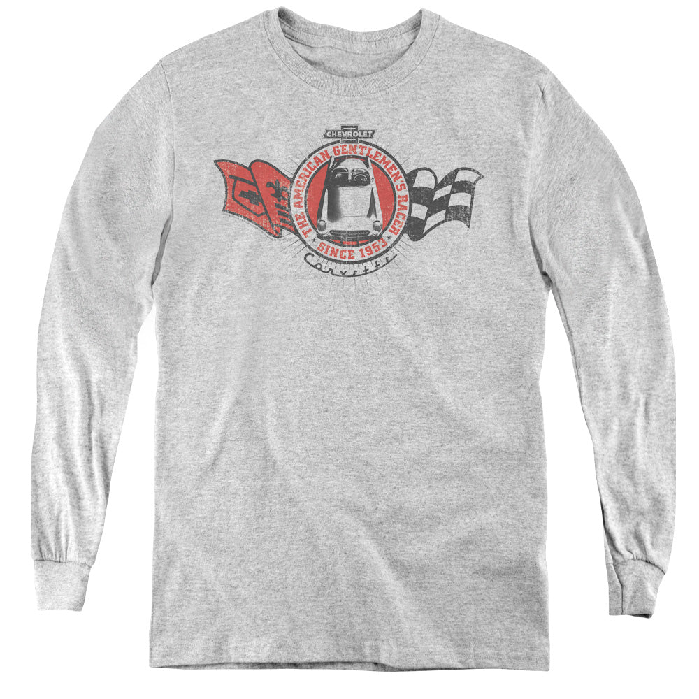 CHEVROLET/GENTLEMENS RACER - YOUTH LONG SLEEVE TEE - ATHLETIC HEATHER
