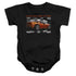 CHEVROLET/ORANGE Z06 VETTE - INFANT SNAPSUIT - BLACK