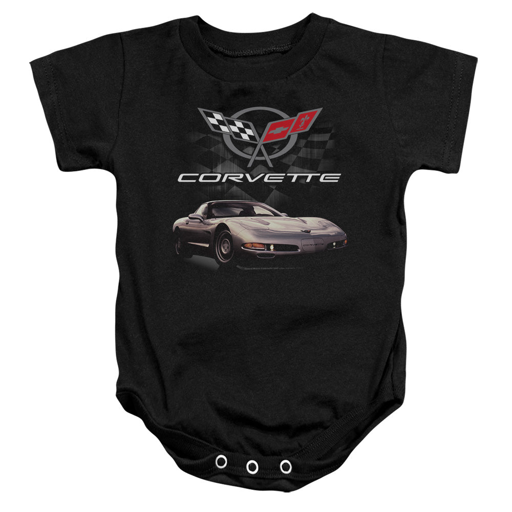 CHEVROLET/CHECKERED PAST - INFANT SNAPSUIT - BLACK