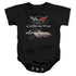 CHEVROLET/CHECKERED PAST - INFANT SNAPSUIT - BLACK