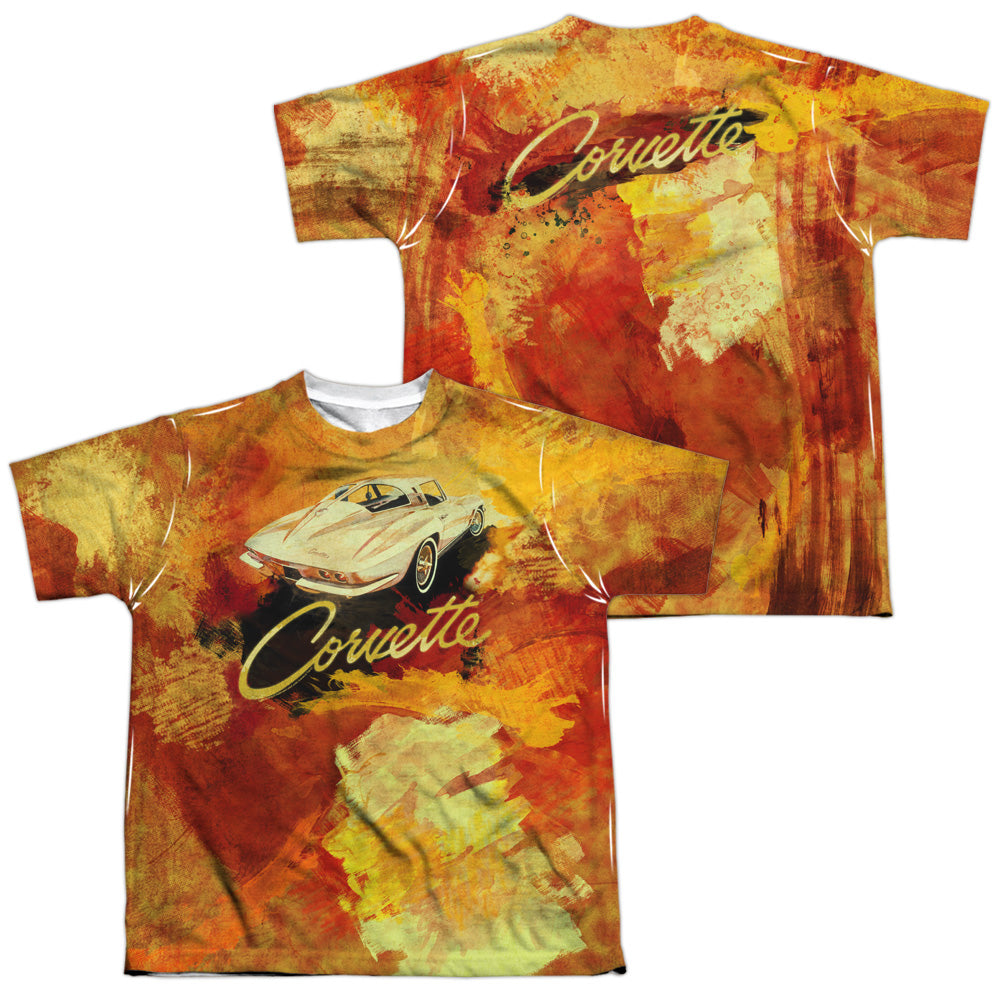 CHEVROLET/PAINTED STING RAY (FRONT/BACK PRINT) - S/S YOUTH POLY CREW - MULTI