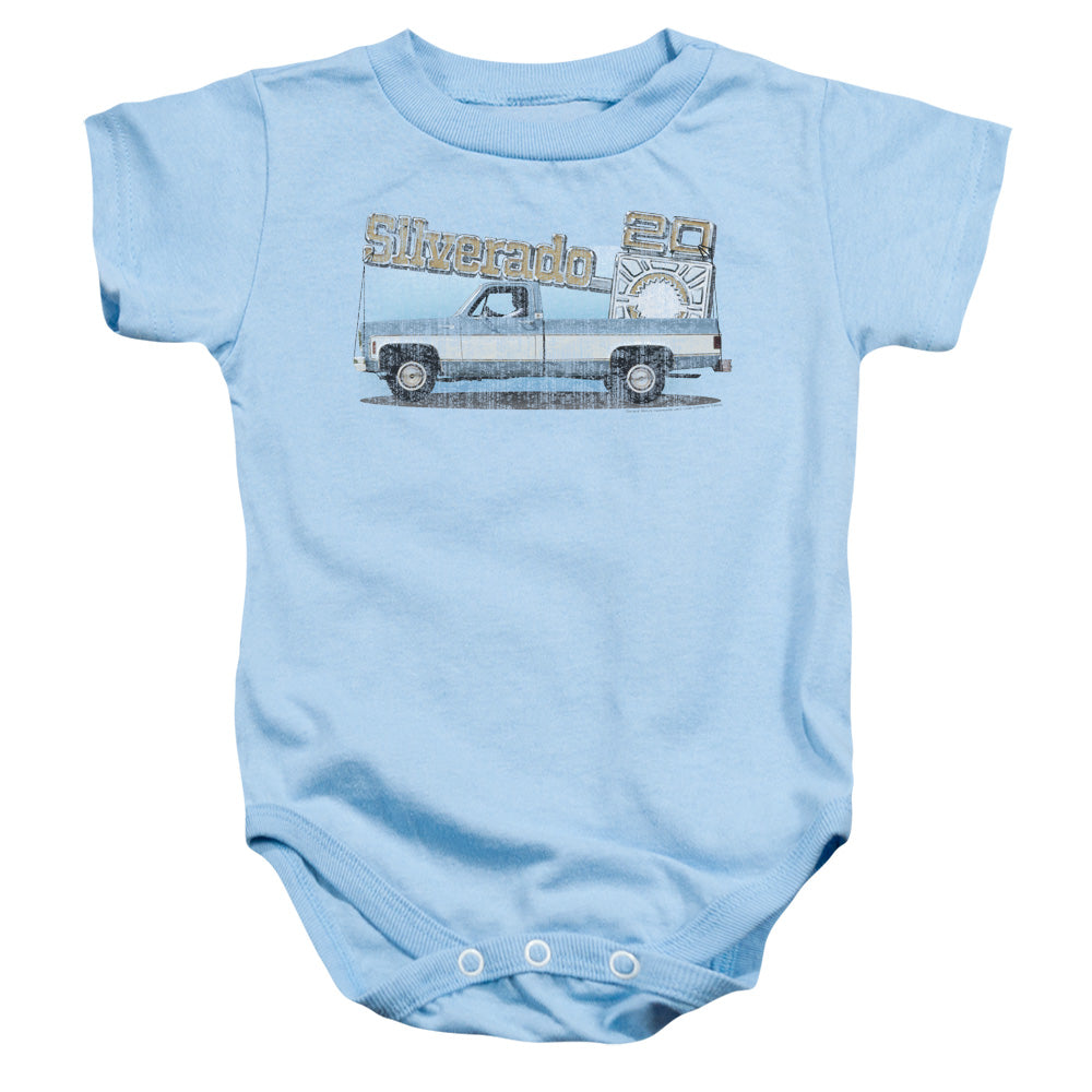 CHEVROLET/OLD SILVERADO SKETCH - INFANT SNAPSUIT - LIGHT BLUE