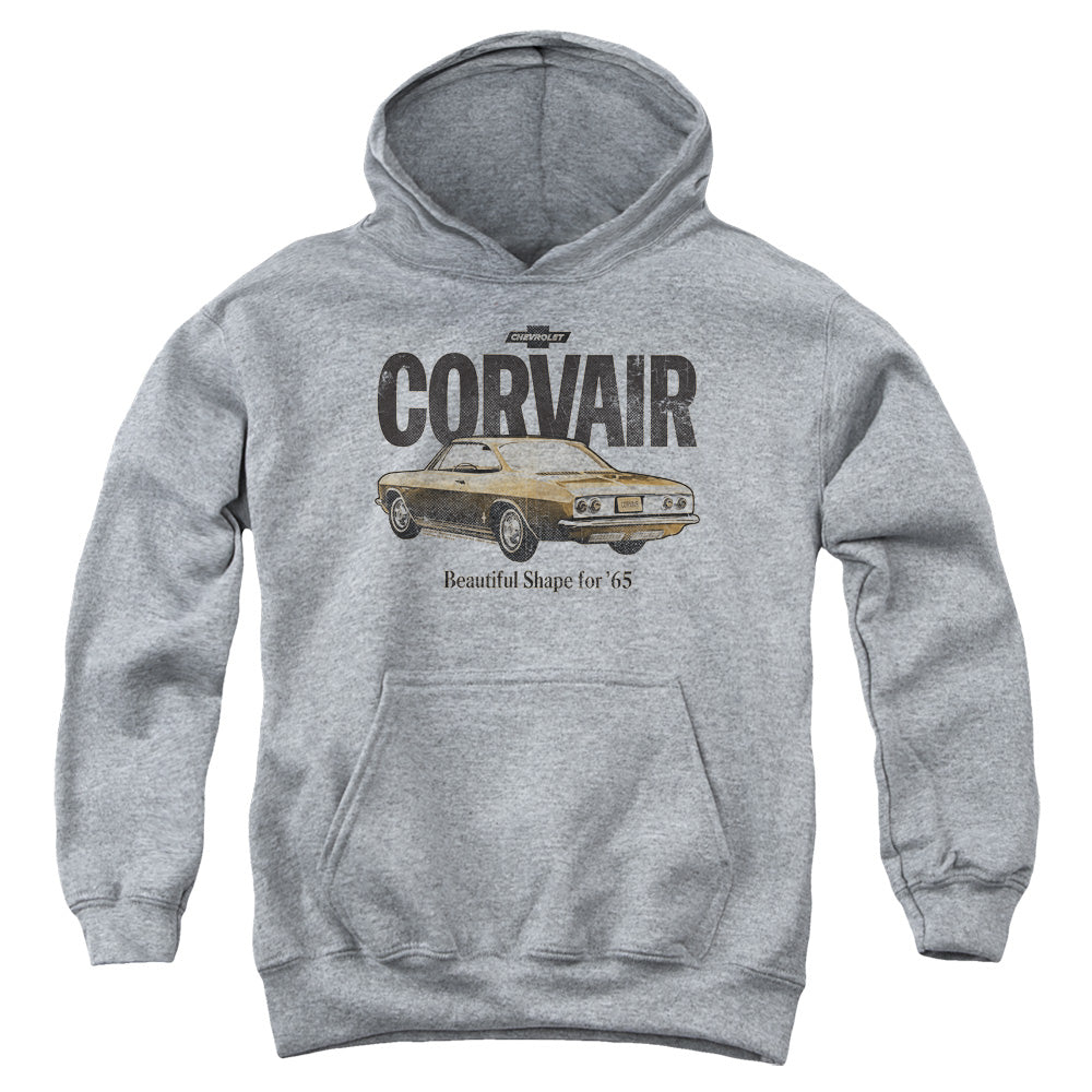 CHEVROLET/RETRO CORVAIR - YOUTH PULLOVER HOODIE - ATHLETIC HEATHER