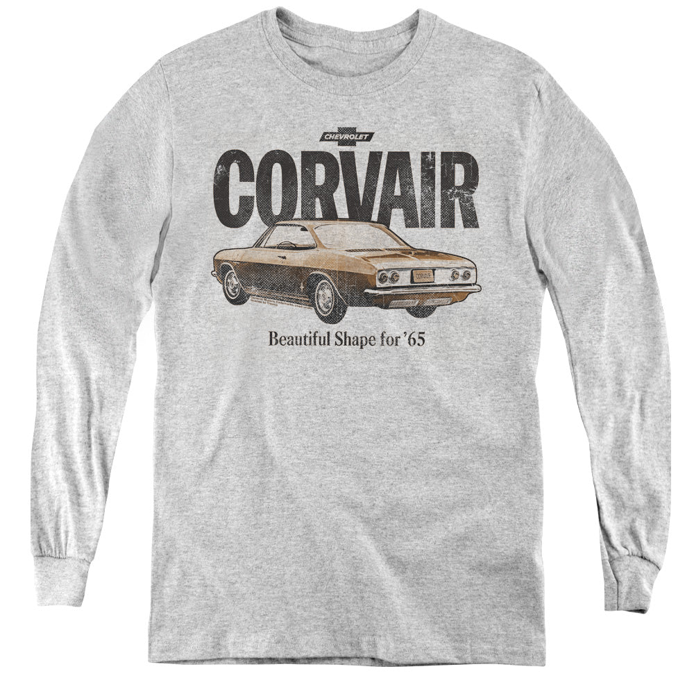 CHEVROLET/RETRO CORVAIR - YOUTH LONG SLEEVE TEE - ATHLETIC HEATHER