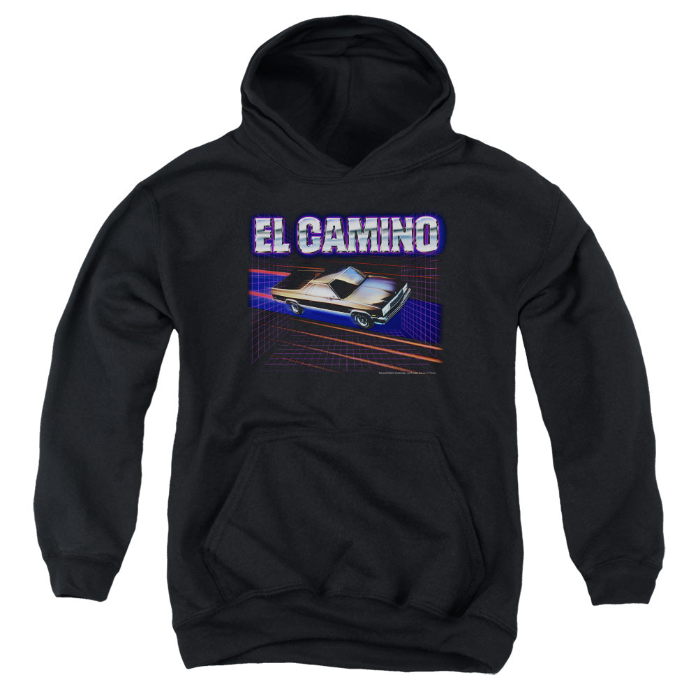 CHEVROLET/EL CAMINO 85 - YOUTH PULLOVER HOODIE - BLACK