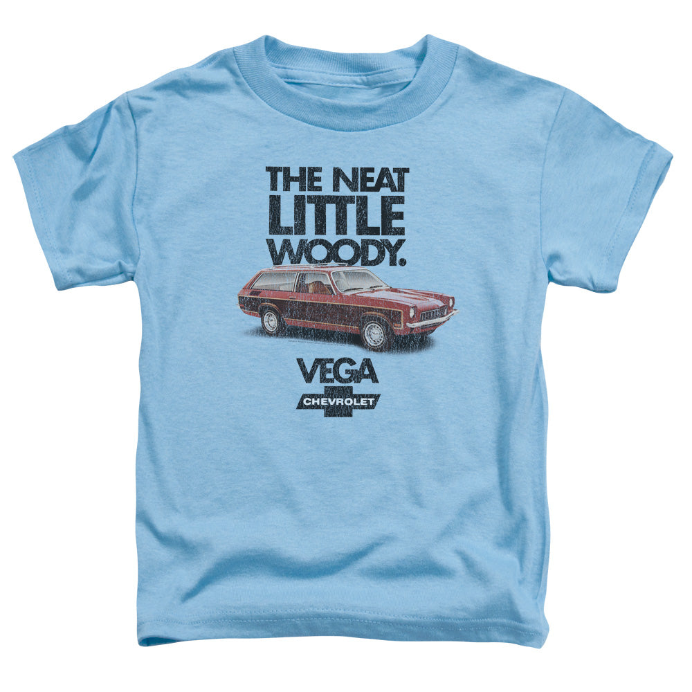 CHEVROLET/VEGA THE NEAT LITTLE WOODY - S/S TODDLER TEE - CAROLINA BLUE