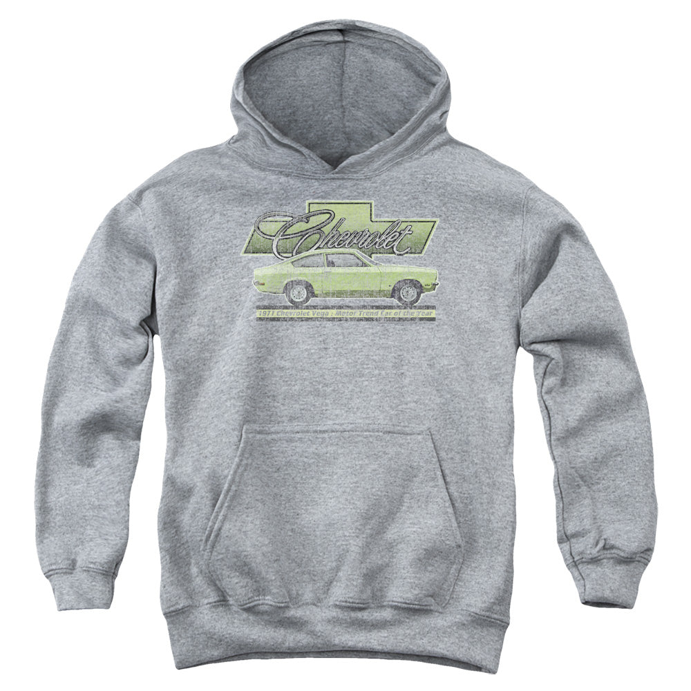 CHEVROLET/VEGA CAR OF THE YEAR 71 - YOUTH PULLOVER HOODIE - ATHLETIC HEATHER