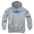 CHEVROLET/SIMPLE VINTAGE BOWTIE - YOUTH PULLOVER HOODIE - ATHLETIC HEATHER