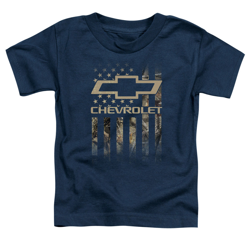 CHEVROLET/CAMO FLAG - S/S TODDLER TEE - NAVY