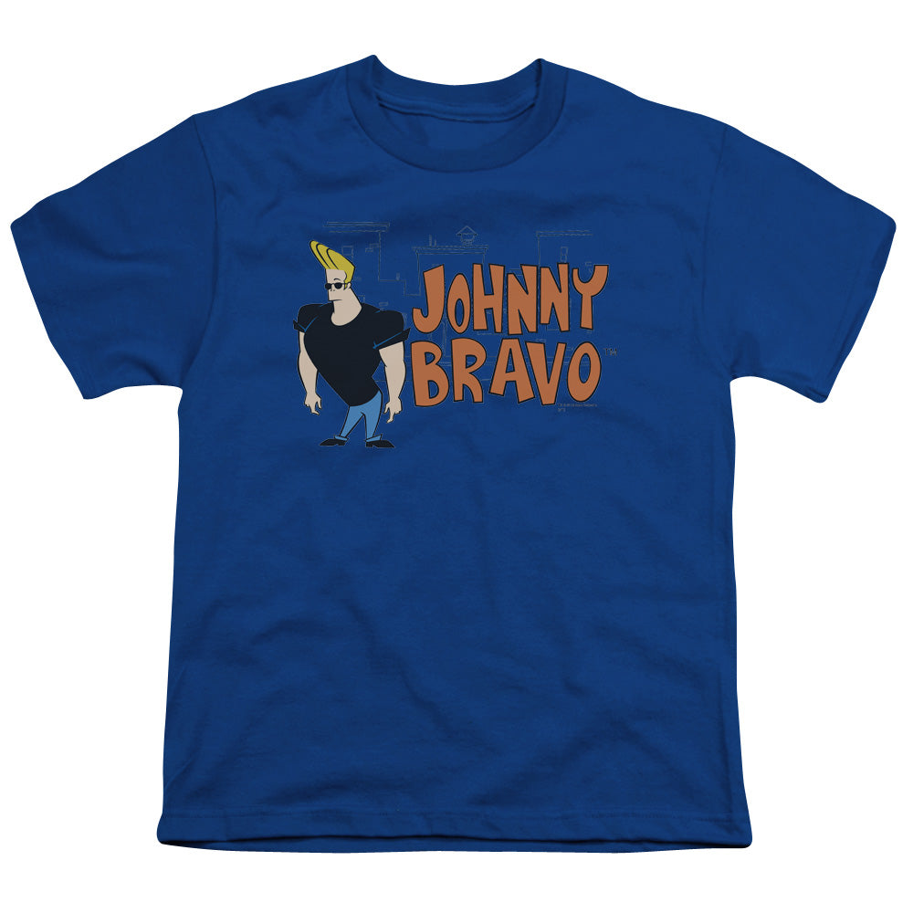 JOHNNY BRAVO/JOHNNY LOGO - S/S YOUTH 18/1 - ROYAL BLUE