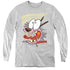 COURAGE THE COWARDLY DOG/SCAREDY DOG - YOUTH LONG SLEEVE TEE - ATHLETIC HEATHER