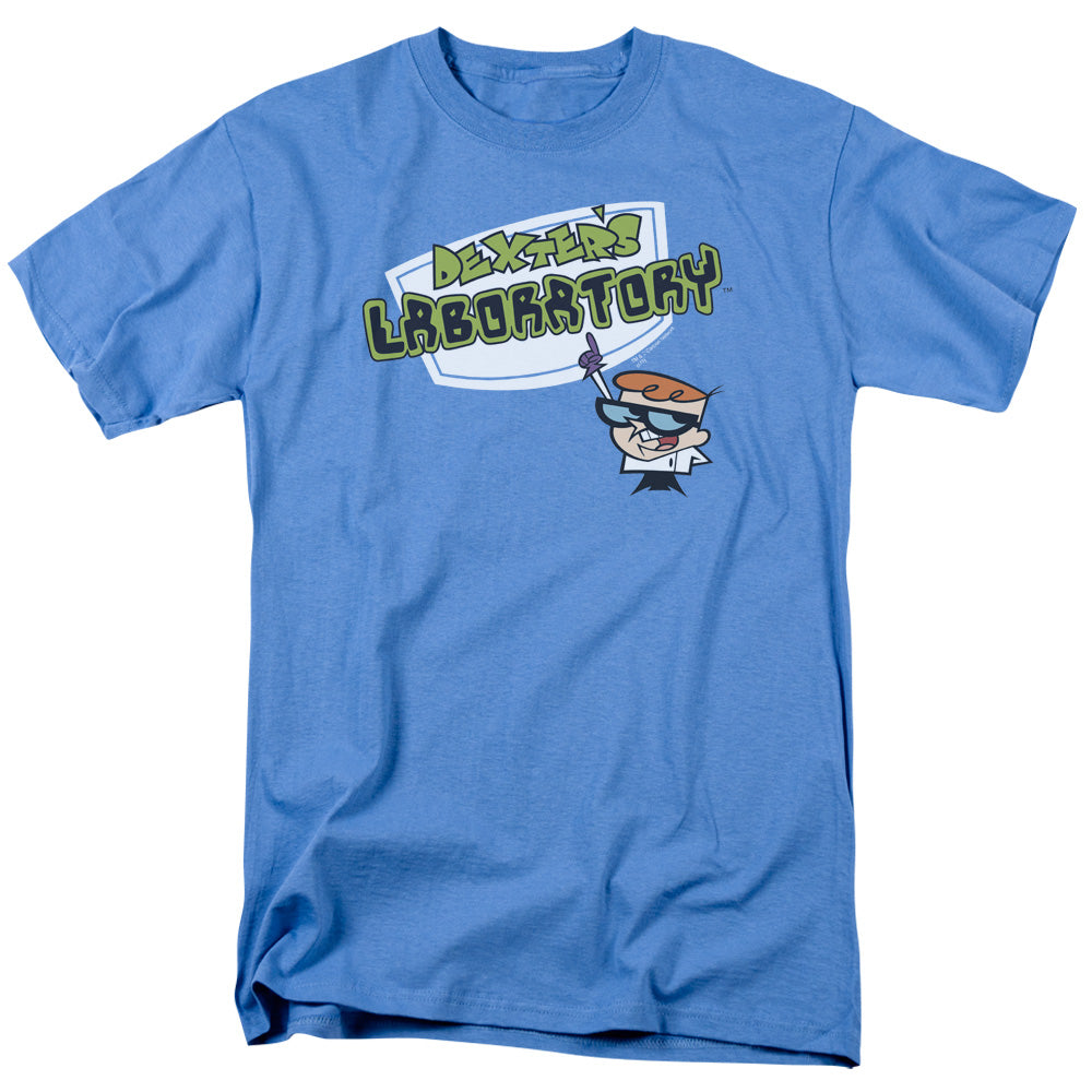 DEXTERS LABORATORY/LOGO - S/S ADULT 18/1 - CAROLINA BLUE