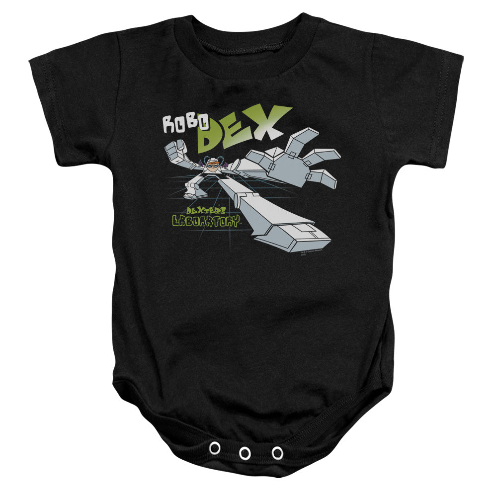 DEXTERS LABORATORY/ROBO DEX - INFANT SNAPSUIT - BLACK