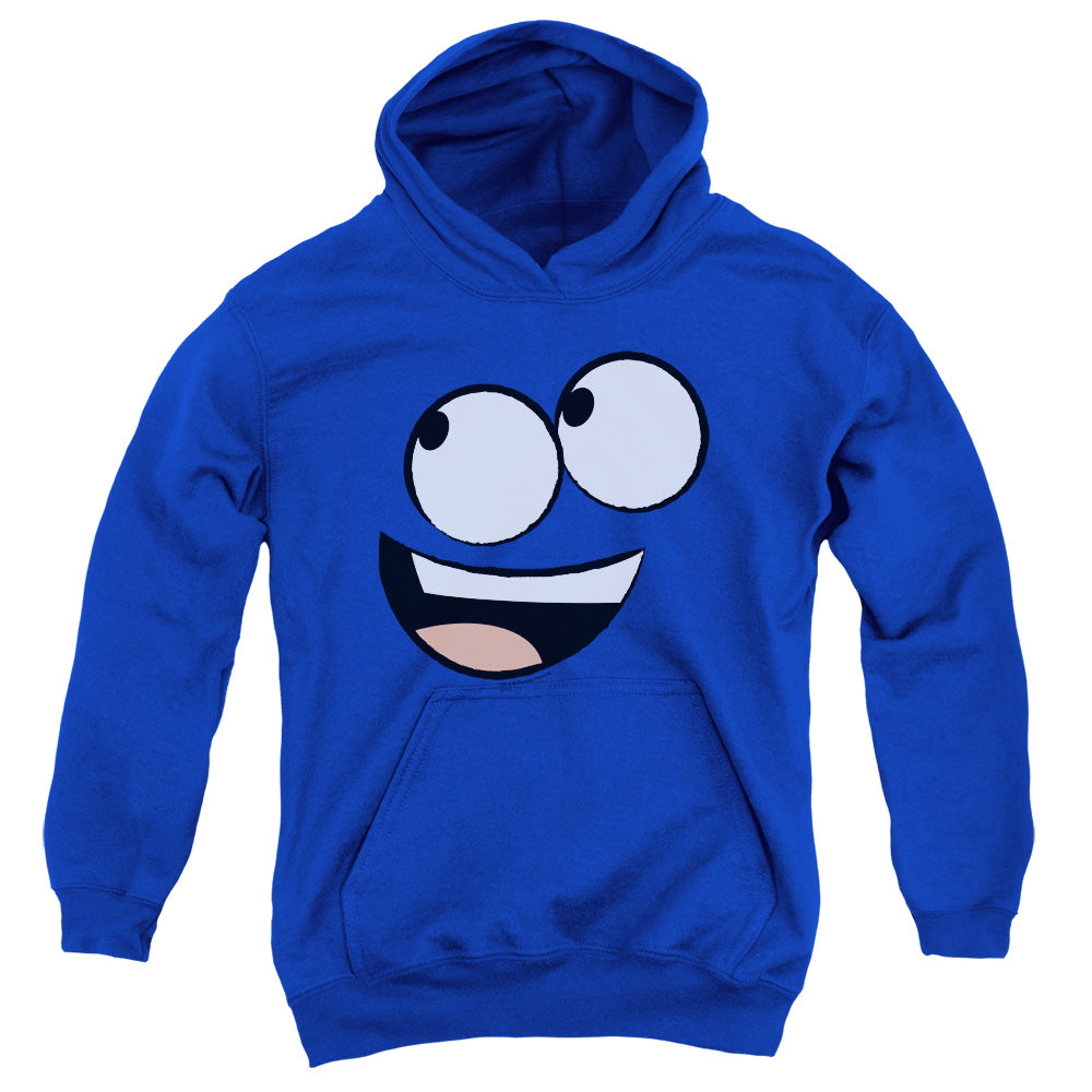 FOSTERS HOME FOR IMAGINARY FRIENDS/BLUE FACE - YOUTH PULLOVER HOODIE - ROYAL BLUE