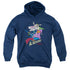 COW AND CHICKEN/SUPER COW - YOUTH PULLOVER HOODIE - NAVY