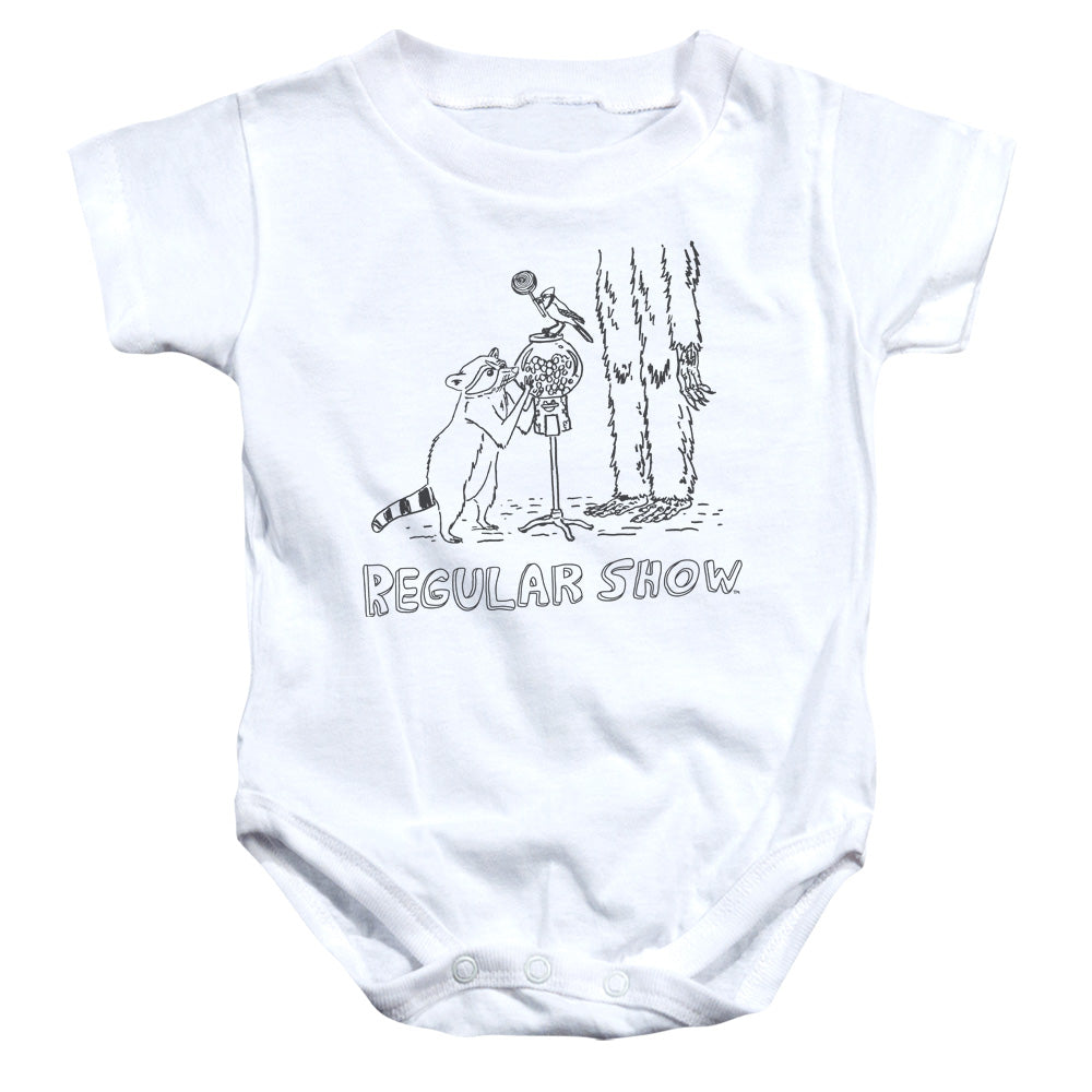 REGULAR SHOW/TATTOO ART - INFANT SNAPSUIT - WHITE