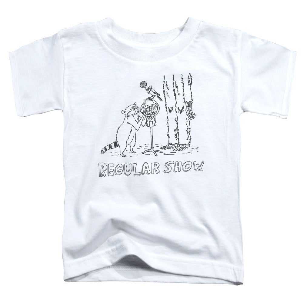 REGULAR SHOW/TATTOO ART - S/S TODDLER TEE - WHITE