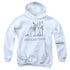 REGULAR SHOW/TATTOO ART - YOUTH PULLOVER HOODIE - WHITE