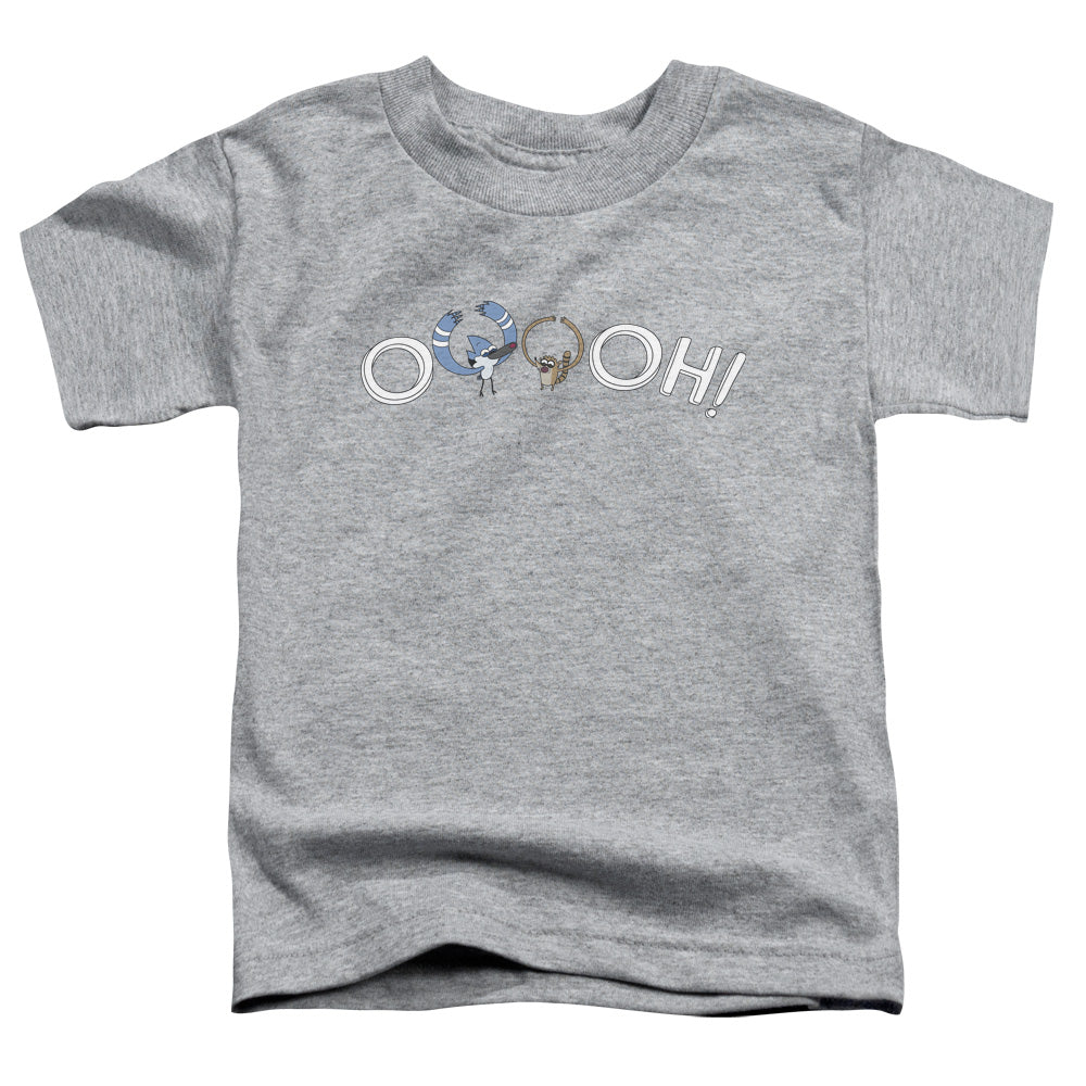 REGULAR SHOW/OOOOH - S/S TODDLER TEE - ATHLETIC HEATHER