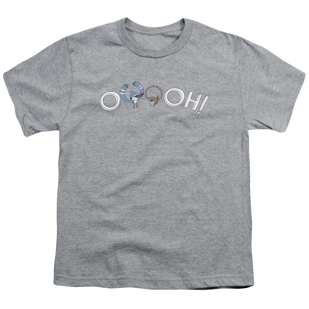 REGULAR SHOW/OOOOH - S/S YOUTH 18/1 - ATHLETIC HEATHER